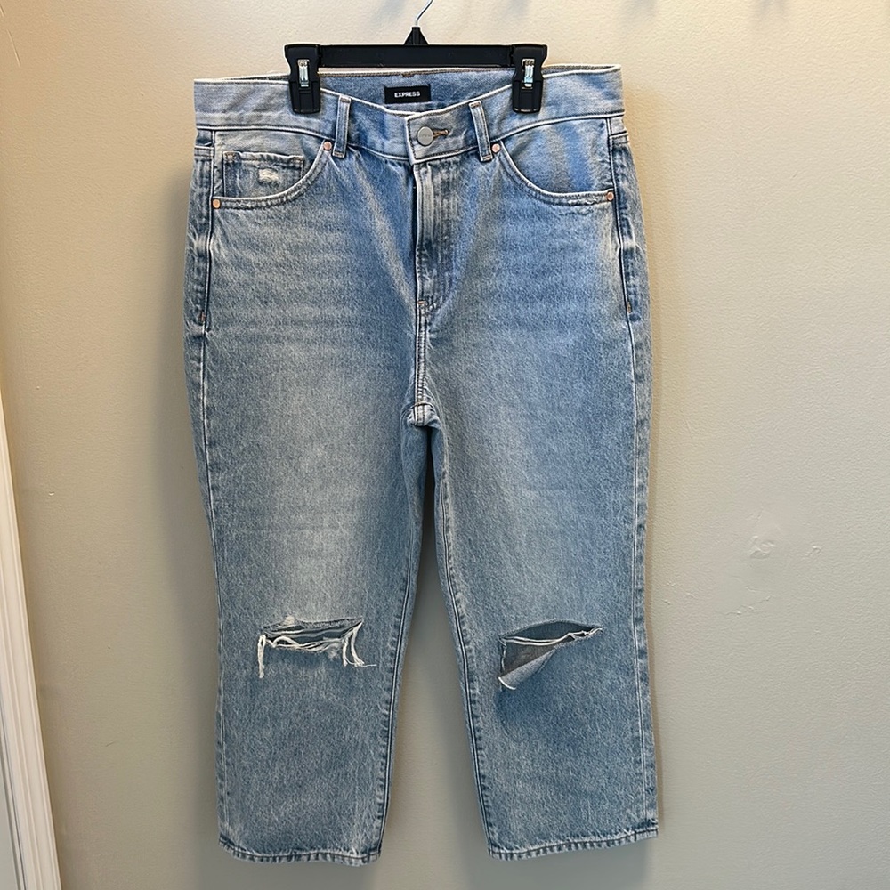 Express Straight Ankle High Rise Jeans women’s size 10 petite